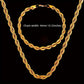 4mm Gold Rope Chain - Water ATL