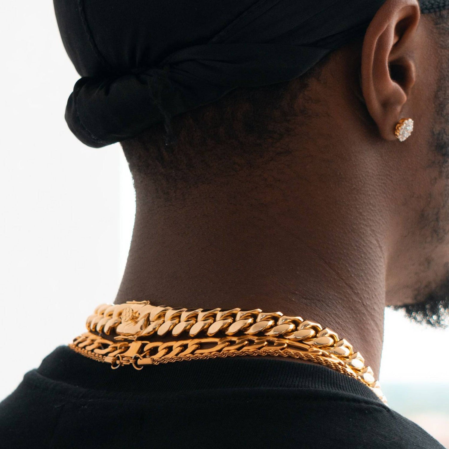 Solid Gold Miami Cuban Link Chain - Water ATL