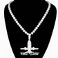 First Class Pendant with 4mm Sundial Tennis Chain - Water ATL