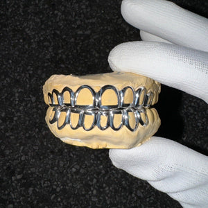 Open Face Plain Grillz Set - Water ATL