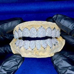 Perm Cut Full Set Diamond Grillz - Water ATL