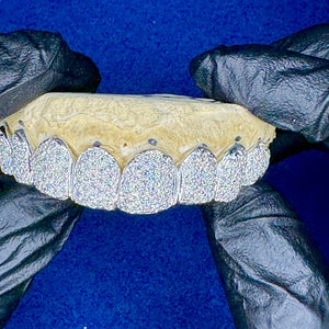Perm Cut Top Set Diamond Grillz - Water ATL