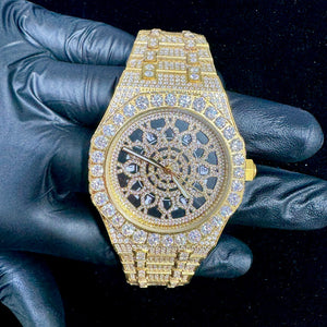 Royal Precision Skeleton Moissanite Watch - Water ATL