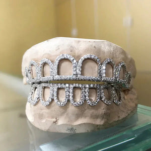 Open Face Diamond Grillz Set - Water ATL