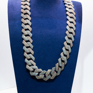 Diamond Prong Miami Cuban Link Chain (22mm)