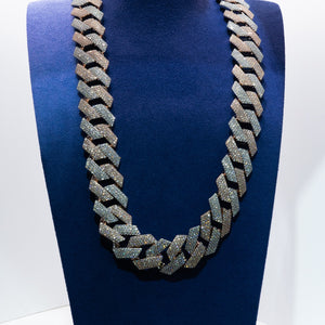 Diamond Prong Miami Cuban Link Chain (22mm)