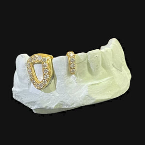 Diamond Veil Open Face Vertical Separator Grillz - Water ATL