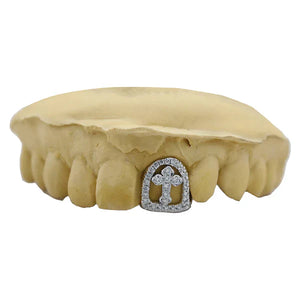 Diamond Cross Tooth Cap Grillz - Water ATL